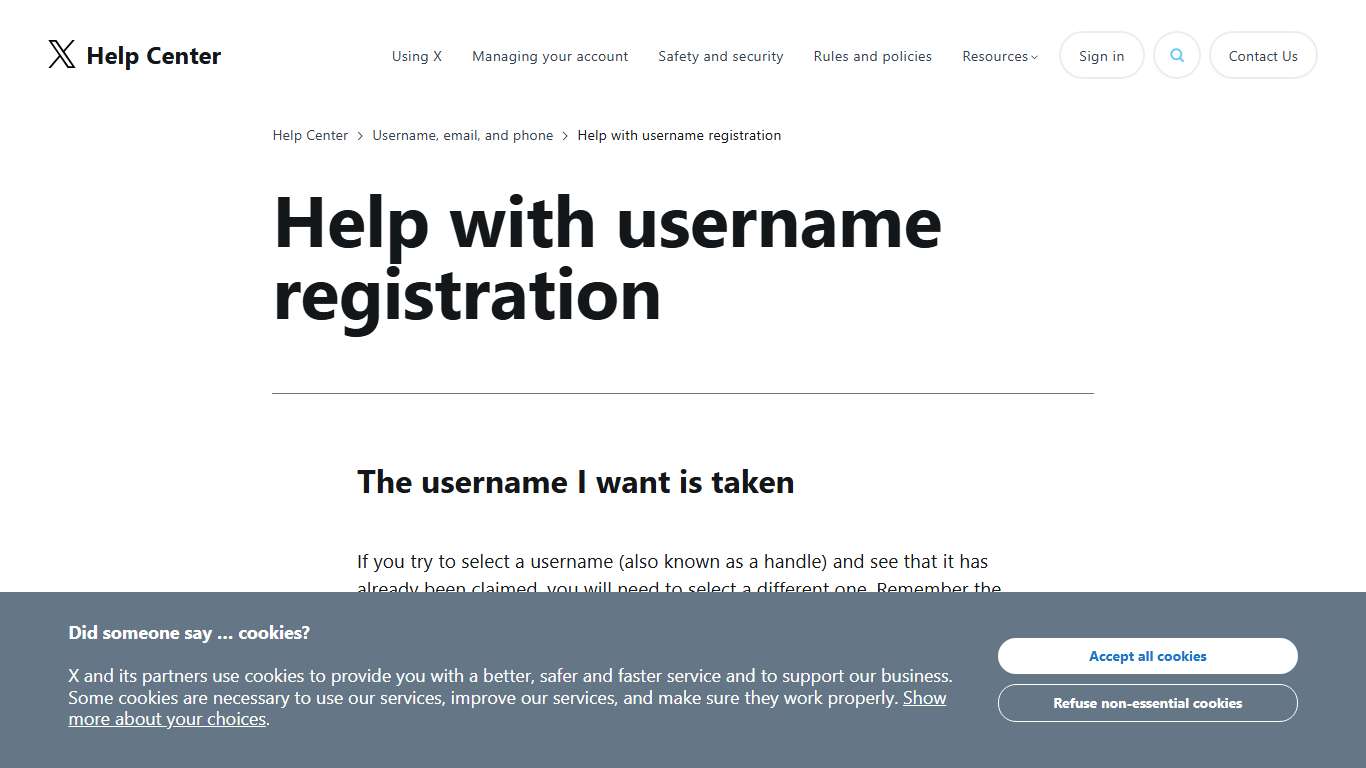 How to find available X handles or usernames