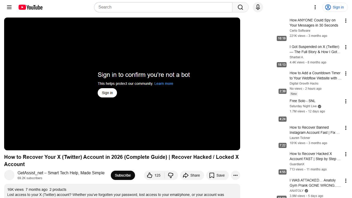 How to Recover Your X (Twitter) Account in 2026 (Complete Guide) Recover Hacked / Locked X Account - YouTube